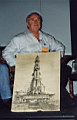 Alan Perry with a Doppelganger's original artwork