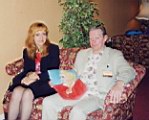 Ed Bishop and an artist...