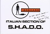 Gabrielle Drake's autograph to the Italian fans