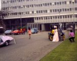 Filming IDENTIFIED in Borehamwood, starring the Ford T model car